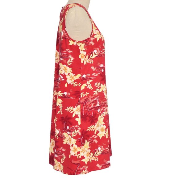 Tommy  Bahama 100% Silk  A Line Floral Dress Size M - Picture 3 of 9